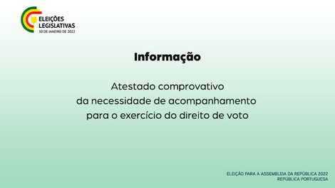 Atestado para o voto acompanhado