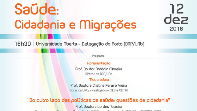 SAÚDE: CIDADANIA E MIGRAÇÕES 