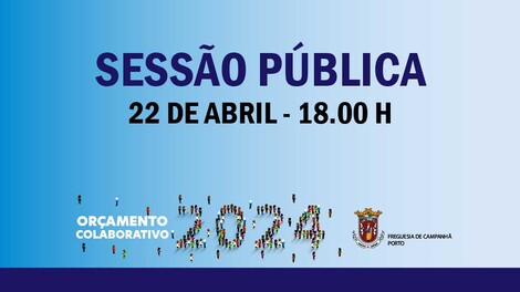 Orçamento Colaborativo 2024 - Sessão Publica Orçamento Colaborativo 2024 - Sessão Publica