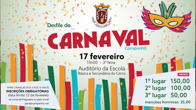 Concurso de Máscaras de Carnaval em Campanhã 2026