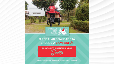Batizar a nova bicicleta do Pedalar Sem Idade Batizar a nova bicicleta do Pedalar Sem Idade
