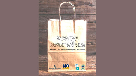 Venda Solidária a 28 junho na Casa das Glicínias.