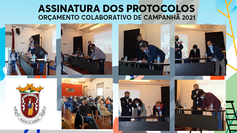 Já estão assinados os protocolos do Orçamento Colaborativo 