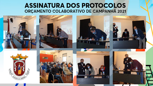 Já estão assinados os protocolos do Orçamento Colaborativo 