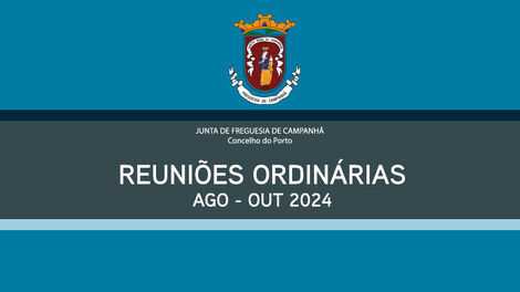 Agendamento das reuniões ordinárias (ago-out 24)