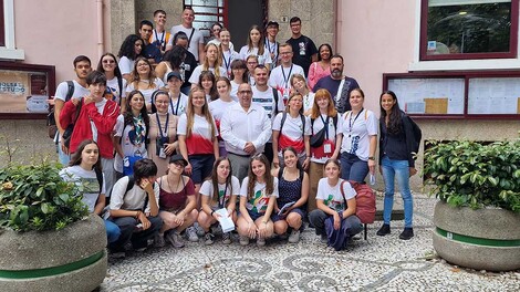 Presidente recebeu grupo de jovens peregrinos Polacos Presidente recebeu grupo de jovens peregrinos Polacos